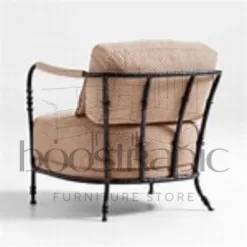 Sculptural Metal Accent Chair